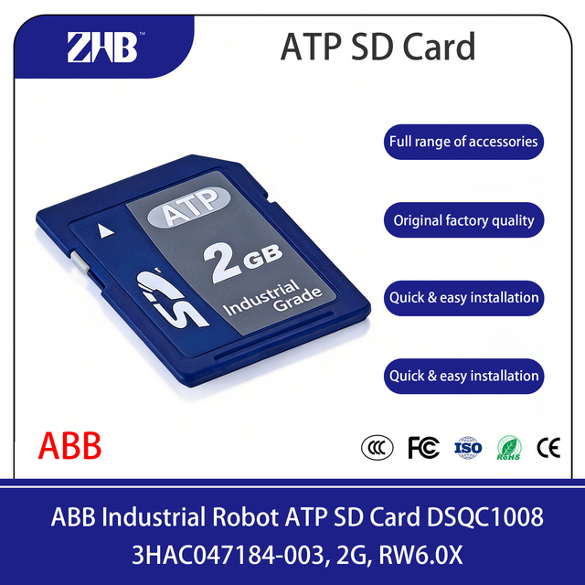 Industrial Robot System SD Card 3HAC047184-003 Suitable for IRC5 Controller a Stable and Reliable SD Card a One-year Warranty