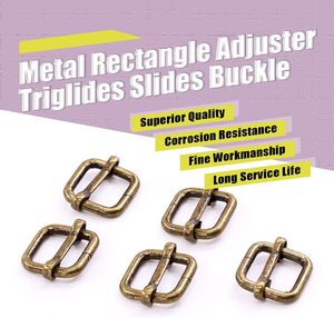 Swpeet Pcs Inch Mm Anneaux métalliques en bronze, ajusteurs rectangulaires métalliques, glissières, boucles à rouleaux, boucles à broche, ajusteurs de sangle - Product Image 4