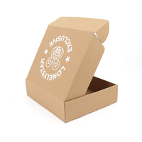 Boîte d'expédition pliable en carton ondulé personnalisée, réutilisable, pour l'emballage de vêtements, boîte postale express avec logo