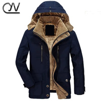 Vente chaude velours épaississement grande taille multi-poches coton rembourré vers le bas manteau Chaquetas Bombers hommes veste