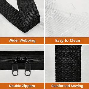 กระเป๋าใส่เสื้อผ้าเดินทางขนาดใหญ่กระเป๋าใส่ของแบบใสใช้งานได้หลากหลายสำหรับเสื้อผ้าเดินทางใช้ซ้ำได้ความจุมาก - Product Image 2