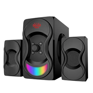 Haut-parleur multimédia 2.1 avec subwoofer, alimenté par USB, pour la maison, avec écran LED - Product Image 5