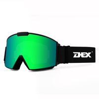 Lunettes de snowboard de qualité DEX, lunettes de ski polarisées, lunettes de motoneige d'hiver, lunettes de ski personnalisées avec logo