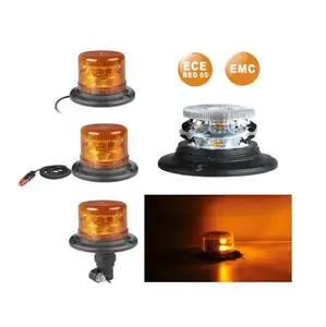Madencilik inşaat kamyonları için yüksek parlaklık 45W rotative çakarlı lamba beacon led amber strobe 12/24V işaret ışığı led