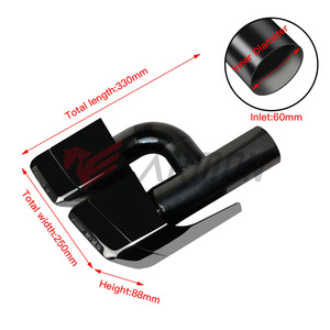 Mẹo Giảm Thanh Ống Xả Xe Hơi Bằng Thép Không Gỉ <span class=keywords><strong>Chrome</strong></span> 304 Cho Phụ Kiện Mercedes BENZ W204 W221 W212 W166 W218 X166AMG - Product Image 6