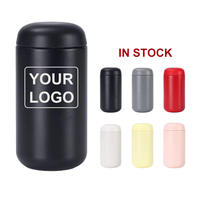 Mug de voyage isotherme compact en acier inoxydable de 400 ml, tasse sous vide, personnalisable avec logo pour le bureau et la consommation quotidienne