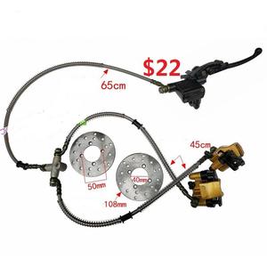 Freno de Mano Delantero Hidráulico con Doble Disco, Pinza de Freno, Rotores y Depósito de Aceite para ATV, UTV, Buggy, Quad y Moto de Cross de 200cc y 250cc - Product Image 2