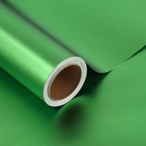 Custom Logo Printed Gift Wrapping <b>Paper</b> <b>Roll</b> Pure Color Green Coated <b>Paper</b> Decoration <b>Paper</b> - Product Image 5