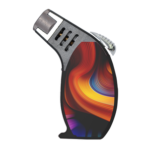 Nouveau à la mode de haute qualité Logos personnalisés mentaux Cigarettes coupe-vent puissant Jet flamme gaz torche inclinée briquet pour BBQ mode - Product Image 5