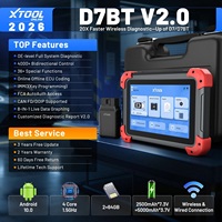 Nuovo Aggiornamento 2026 XTOOL D7 BT 36+Reset Wifi Wireless Strumento Diagnostico per Tutti i Sistemi, Codifica ECU, Programmazione Chiavi, Scanner OBD2 con FCA