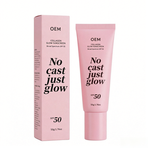 No Cast Just Glow <span class=keywords><strong>Lotion</strong></span> solaire illuminatrice SPF50 |   Collagène nourrissant, léger pour le visage et tout le corps, utilisation en extérieur - Product Image 1