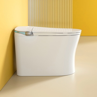 Toilettes intelligentes en forme de U, pour la maison et le bureau, avec siège chauffant à température constante, toilettes intelligentes à eau.