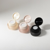 Pot vide givré pour colle à ongles solide 3G de photothérapie avec filet élastique pour gel d'impression nail art