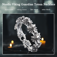 Bracelet en acier titane rétro gothique dominateur pour hommes avec décoration tête de loup boucle croisée animaux faits à la main fêtes cadeaux