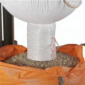 Fabricant de gros 1000kg 1500kg plastique PP tissé déflecteur FIBC sac avec bec de remplissage supérieur pour les grains riz engrais emballage - Product Image 2