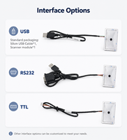 Módulo Lector de Códigos QR de Factor de Forma Pequeño, Motor de Escáner de Códigos de Barras OEM XT206H2