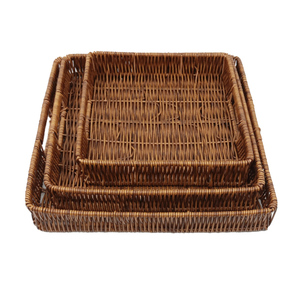 Natural Rattan Handicraft Fruit <b>Storage</b> Basket for Home or Restaurant Kitchen Home Decor Serving Food Basket - Product Image 3
