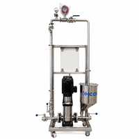 Filtre à membrane céramique à l'échelle pilote, coque en acier inoxydable, garantie de 2 ans pour la filtration, marque HCCM, compatibilité multi-tension
