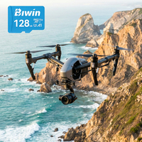 بطاقة ذاكرة BIWIN MS100 عالية السرعة سعة 128 جيجابايت من نوع TF A1 لأجهزة الملاحة والهواتف المحمولة والألعاب الذكية والأجهزة المحمولة