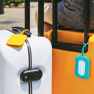 Silicone Luggage Tag with ID Card Holder Design Travel Suitcase Bag Labels Identifier Name Address Privacy Cover - Product Image 4