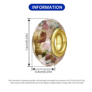 Perles en verre cuivré blanc très demandées, composants essentiels pour bracelets, accessoires et pendentifs DIY haut de gamme originaux. - Product Image 6