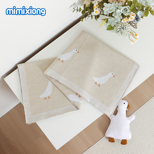 Mimixiong OEKO Tex - Mantas de Algodón Tejidas para Bebés Recién Nacidos con un Bonito Diseño de Palomas - Product Image 4
