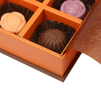 Bonbon Blister Plateau Chocolat Doux Dates Emballage Boîte Cadeau Papier Boîtes Rigides Personnalisées Boîte De Chocolat À La Main Avec Diviseurs
