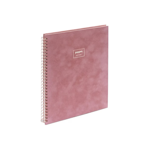 Agenda Personalizzata con Logo in Lamina Dorata, Copertina Rigida in Velluto, Carta Premium Spessa, Planner Rosa Oro - Product Image 4