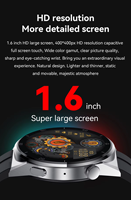 Montre connectée étanche IP68 avec fonction d'appel, écran TFT, moniteur de fréquence cardiaque, moniteur d'oxygène sanguin, montre intelligente avec grand écran HD