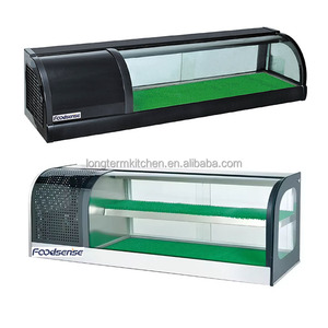 1.2/1.5/1.8M Chất Lượng Cao Thương Mại Thép Không Gỉ Sushi Tủ Counter-Top Sushi Bar Hiển Thị Máy Làm Lạnh 2 Lớp Sushi <span class=keywords><strong>Showcase</strong></span> - Product Image 3