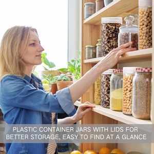 Contenants cosmétiques vides en gros, pots en plastique, petits contenants en PET transparent avec couvercles, personnalisables 3g 5g 10g 15g 20g 30g - Product Image 5