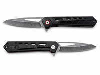 Professionelles 3Cr13 Stahl 2,8mm Klinge Kugellager Pivot Liner Lock Schwarz-Roter Aluminiumgriff 209,0mm EDC Klappmesser
