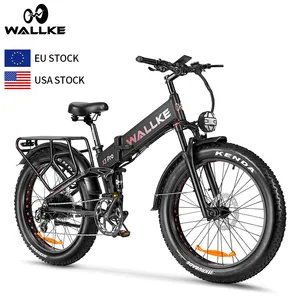 Vélo de montagne de sport électrique pliable, puissance moteur 1200w, 33mph, 48v, 26 pouces, à suspension totale en entrepôt européen