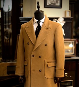 <span class=keywords><strong>Manteau</strong></span> <span class=keywords><strong>long</strong></span> pour <span class=keywords><strong>homme</strong></span> en laine rétro à double boutonnage pour l'automne et l'hiver - Product Image 3