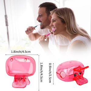 Protège-tête de brosse à dents en plastique avec clip pour voyage et usage domestique – Accessoire de salle de bain tendance et articles divers quotidiens - Product Image 2