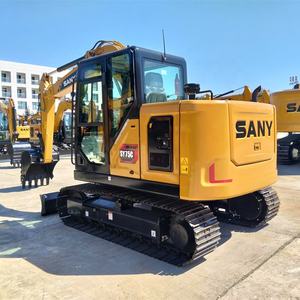 Bon prix Chine SANY SY75C Mini-excavatrice d'occasion 7 tonnes pour la construction, modèles SY70C SY75, avec moteur ISUZU - Product Image 2