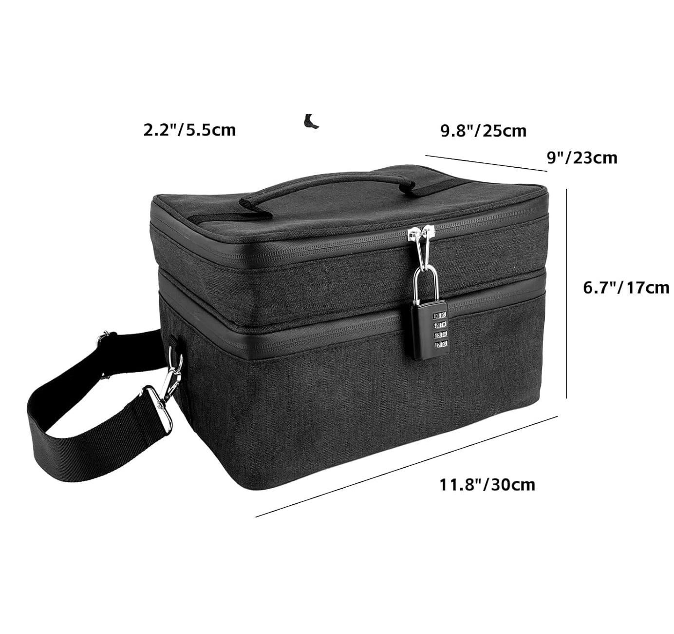 Bolsa Discreta Para Brinquedos Adultos Com 7 Sacos E Fechadura - Armazenamento Privado