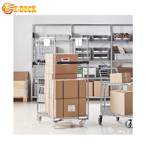 En iyi fiyat galvanizli depolama çelik Metal iki taraflı rulo kafes arabası - Product Image 2