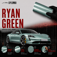 Film de protection automobile Speedmod RTS Ryan Green Gloss Air Release Auto-Réparant 7.5mil à Changement de Couleur pour Véhicules TPU Extérieur Auto