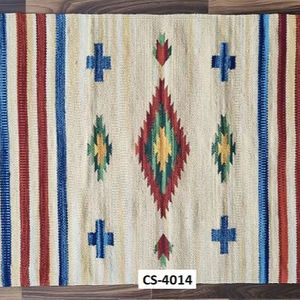 Tapis en coton de style moderne fait à la main, personnalisé pour la maison et les voyages, lavable en machine - Product Image 3