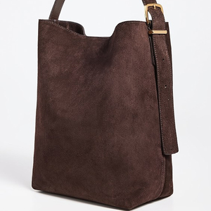 Bolso de mano de cuero de ante personalizado para mujer, bolso de mano portátil de un solo hombro con cierre magnético para verano y otoño, fin de semana de viaje - Product Image 2