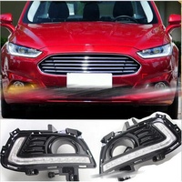 Gobison vente à chaud phare antibrouillard de pare-chocs avant LED feux de circulation diurne pour Ford Mondeo 2013 2014 2015 2016 feu antibrouillard