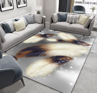 Tapis de salon au design moderne en gros - Tapis lavable antidérapant pour enfants, jeux, fêtes, camping et voiture