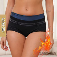 Culotte gainante taille haute pour femme Langqin, effet ventre plat et lifting des fesses, respirante, séchage rapide, écologique