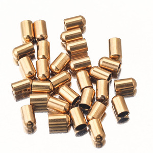 Aceworks ACS045 2/3/4/5mm Fermoirs en acier inoxydable plaqué or 18 carats pour cordon en cuir, accessoires de bijouterie, connecteurs d'extrémité pour collier - Product Image 6