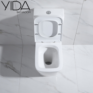 YIDA <span class=keywords><strong>WC</strong></span> moderne en céramique à double chasse, sans bride, norme européenne, avec <span class=keywords><strong>abattant</strong></span> à fermeture douce, disponible en sortie P et sortie S - Product Image 5