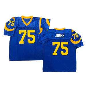 Maillot de rugby vintage pour <span class=keywords><strong>homme</strong></span>, style cousu, Jerome Bettis, David <span class=keywords><strong>Jones</strong></span>, Isaac Bruce, <span class=keywords><strong>JACK</strong></span> YOUNGBLOOD, tailles S-3XL, livraison rapide - Product Image 4