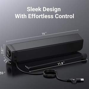 Altavoces Inwa para computadora con micrófono, altavoces para juegos con sonido envolvente virtual 7.1 para PC, PS5, Switch 1/2, monitor de escritorio, alimentación USB - Product Image 6