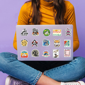 50 pz cartoni animati brasiliani Jiu Jitsu adesivi Graffiti per parete decorazione <span class=keywords><strong>palestra</strong></span> sport impermeabili BJJ Jujitsu adesivi - Product Image 5