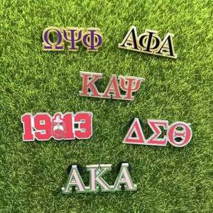 Soror pin màu hồng màu xanh lá cây zob <span class=keywords><strong>Delta</strong></span> Sigma Kay Aoa sorority Hy Lạp chữ cái Di Sản kể từ khi 1920 chị em đồ trang sức cứng men ve áo Pin - Product Image 5
